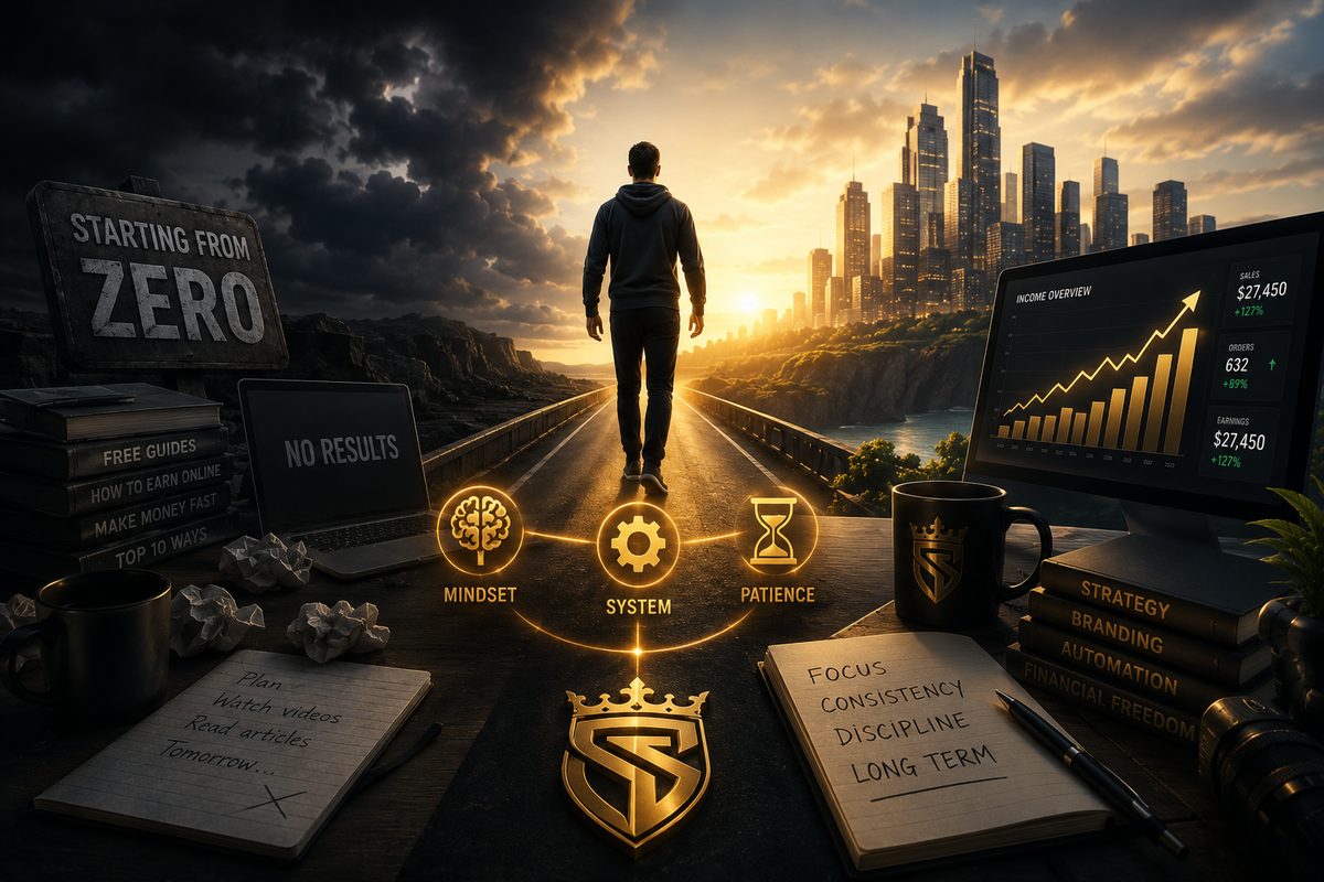 How to Build a Digital Income From Zero: Mindset, Hustle, and the Long Game